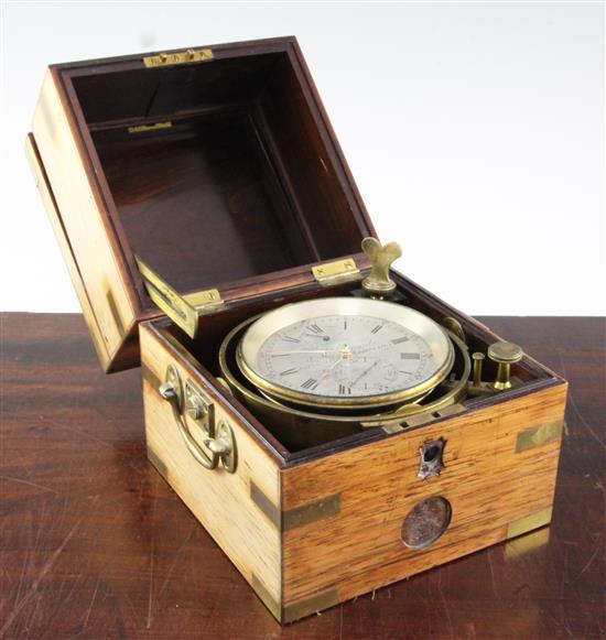 Joseph R. Losada. A Victorian 2½ day marine chronometer, 7in.